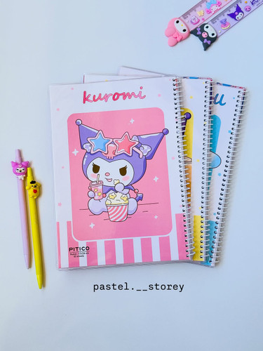دفتر مجلد ۶۰ برگ استیکردار پیتیکو سری Kuromi